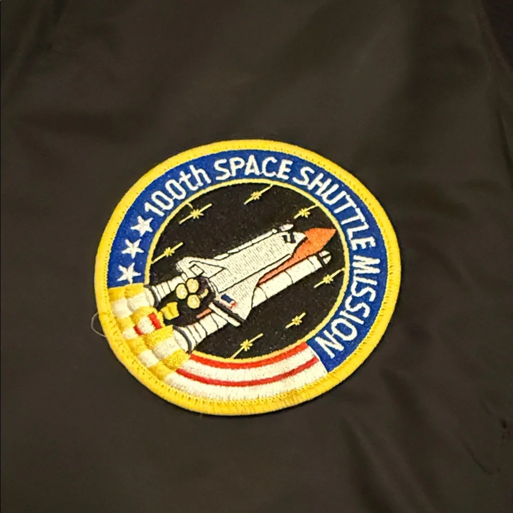 Collectible 100th Anniversary Limited Space Shuttle Black NASA Bomber Jacket - Picture 4 of 9